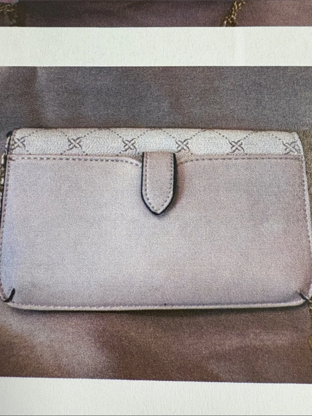Women's Nine West patterned Crossbody Bag with Gold Accent